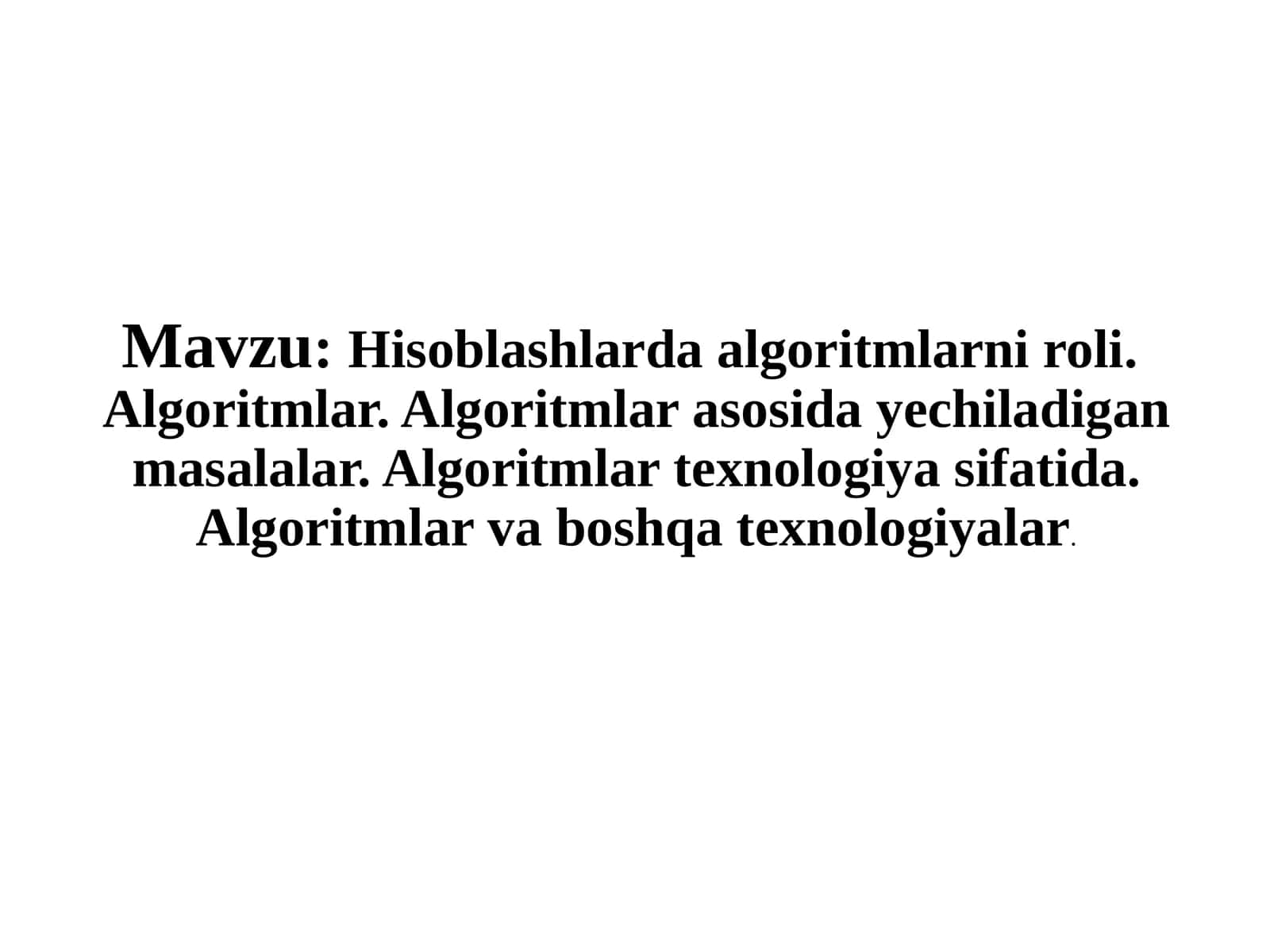 Algoritm