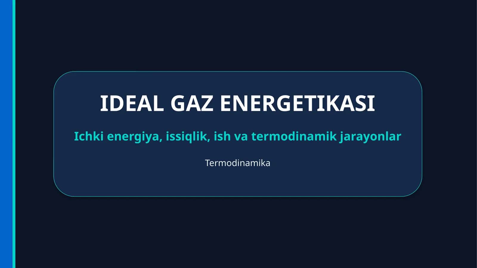 IDEAL GAZ ENERGETIKASI