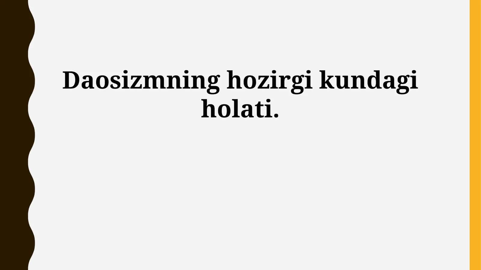 Daosizmning hozirgi kundagi holati