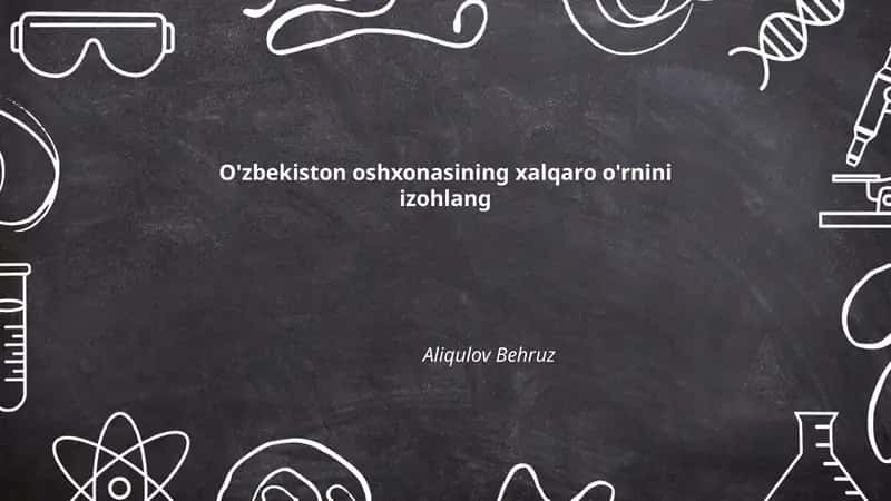 O'zbek taomlarining xalqaro madaniy diplomatiyadagi roli