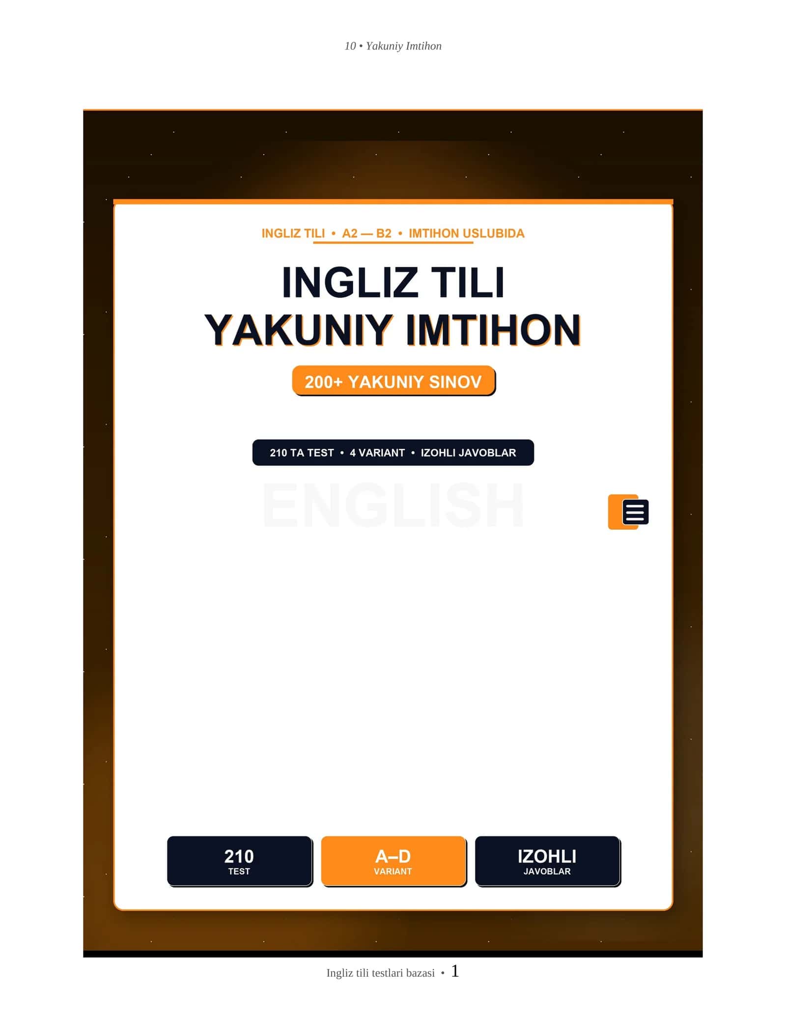 Yakuniy Imtihon