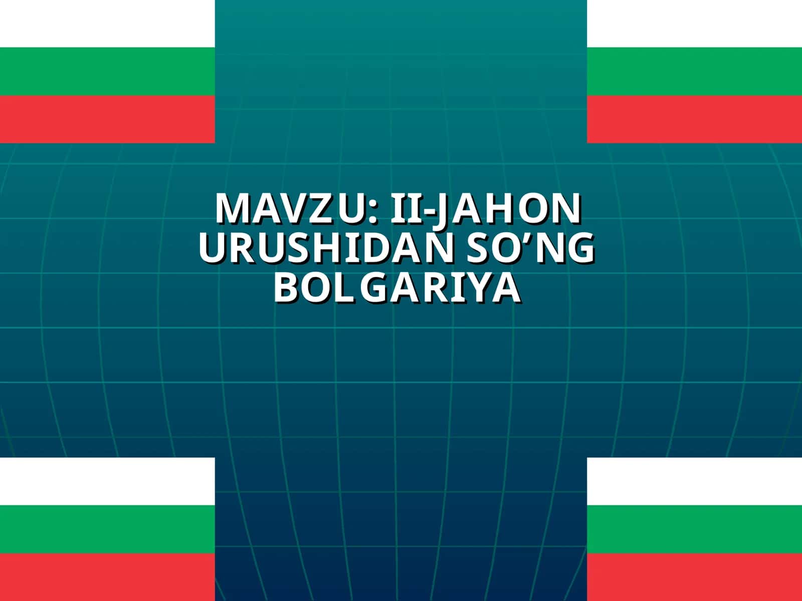 BOLGARIYA DAVLAT BAYROG'I