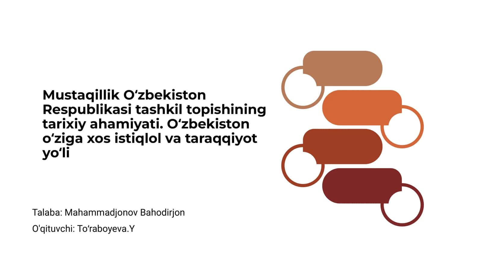 Mustaqillik O'zbekiston Respublikasi Tashkil Topishining Tarixiy Ahamiyati