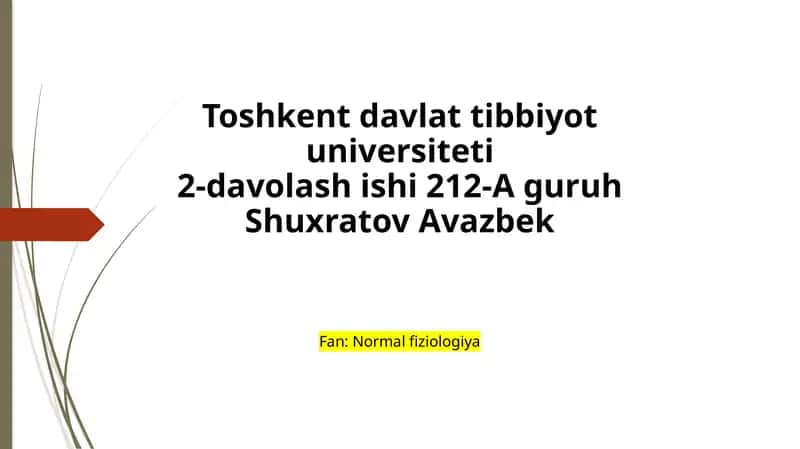 Yurak faoliyatining boshqarish mexanizmlari