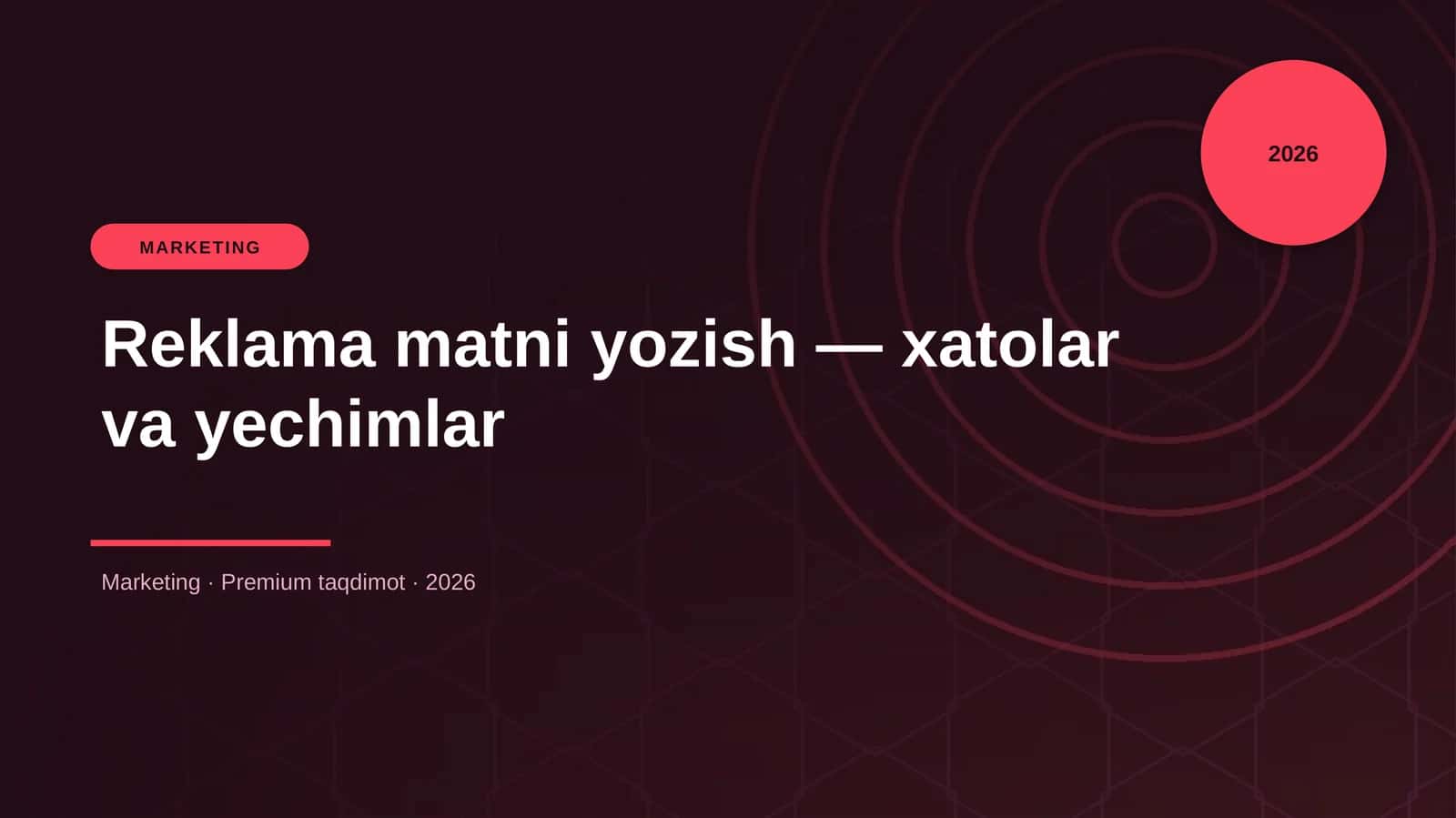 Reklama matni yozish — xatolar va yechimlar