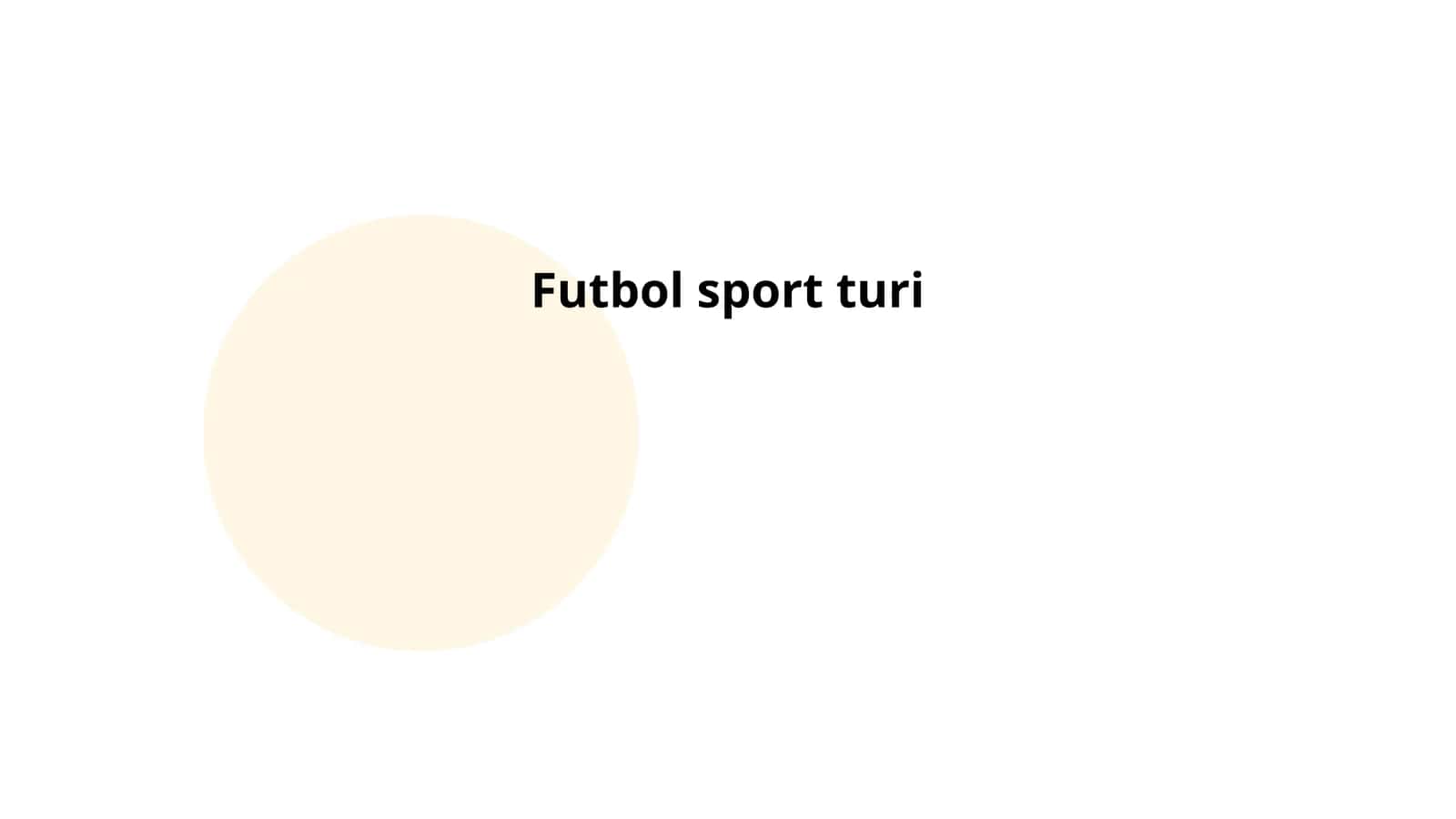 Futbol sport turi