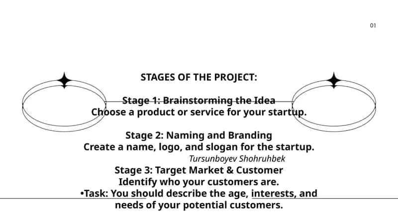 STAGES OF THE PROJECT