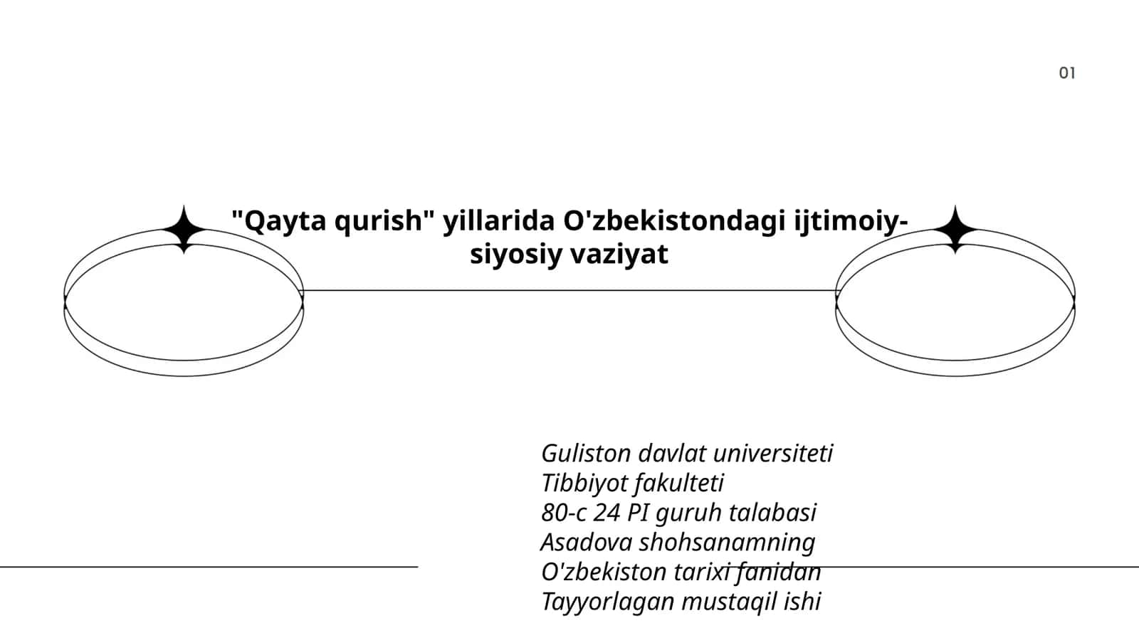 O'zbekiston tarixi fanidan "Qayta qurish" yillarida O'zbekistondagi ijtimoiy-siyosiy vaziyat