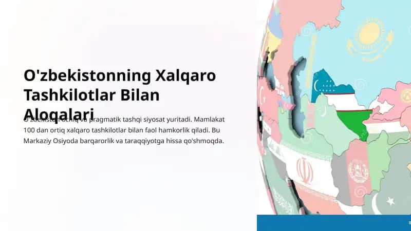 O'zbekistonning Xalqaro Tashkilotlar Bilan Aloqalari