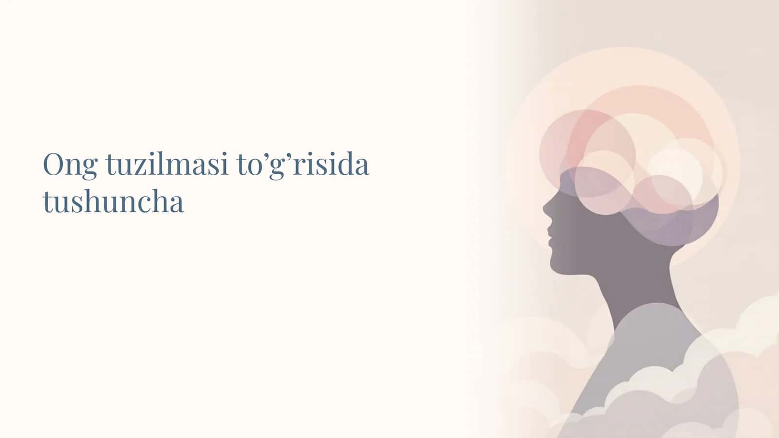 Ong tuzilmasi to’g’risida tushuncha