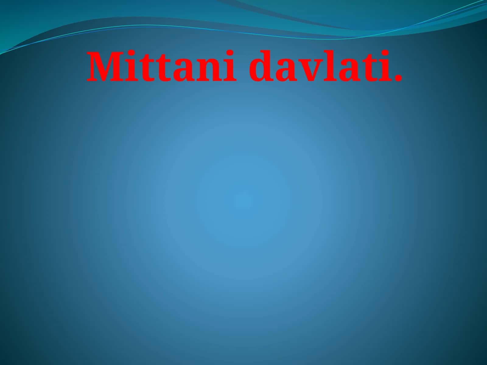 Mittani davlati