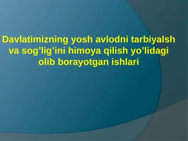 Barkamol avlod yili