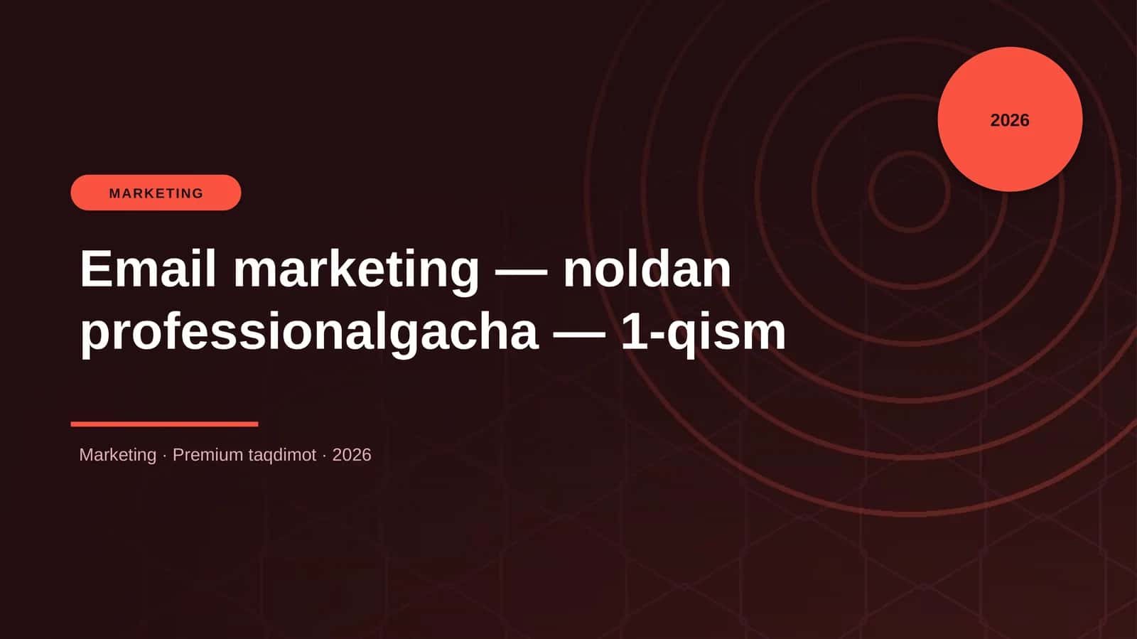 Email marketing — noldan professionalgacha — 1-qism