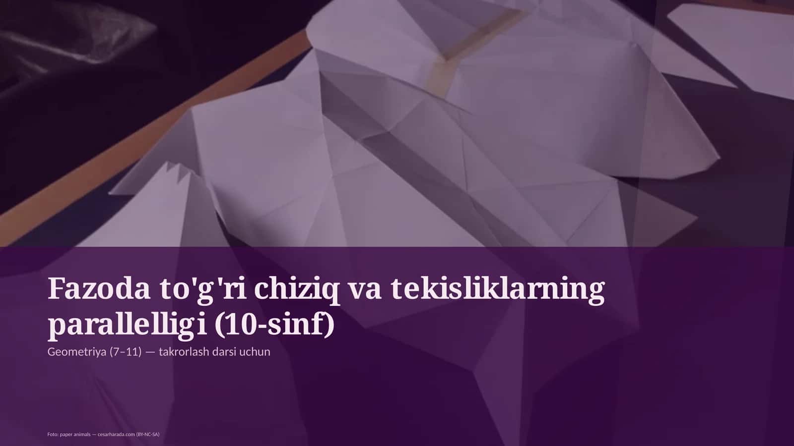 Geometriya (7– 11) — takrorlash darsi uchun
