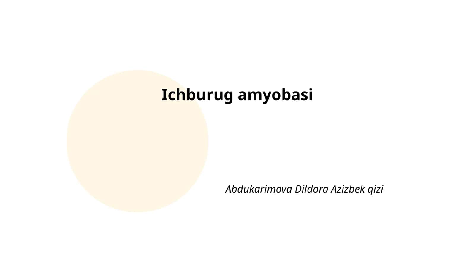 Ichburug amyobasi