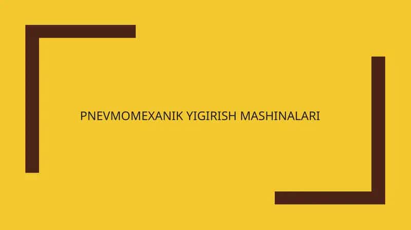 Pnevmomexanik yigirish mashinalari