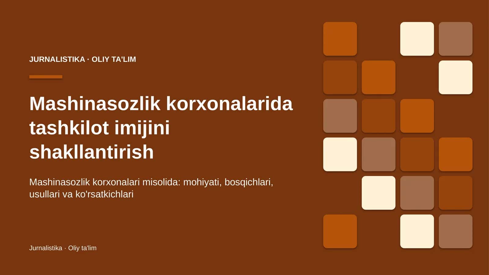 mashinasozlik korxonalarida tashkilot imijini shakllantirish 2415