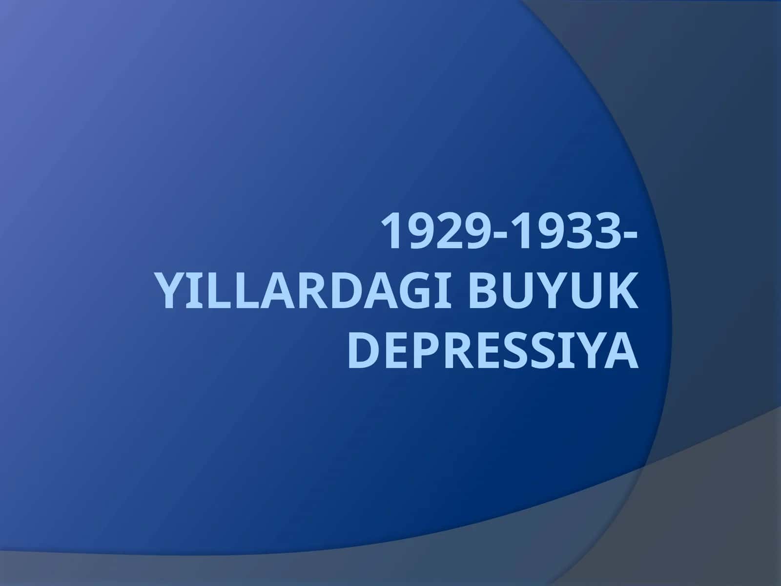 Buyukdepressiya