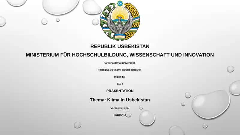 Klima in Usbekistan