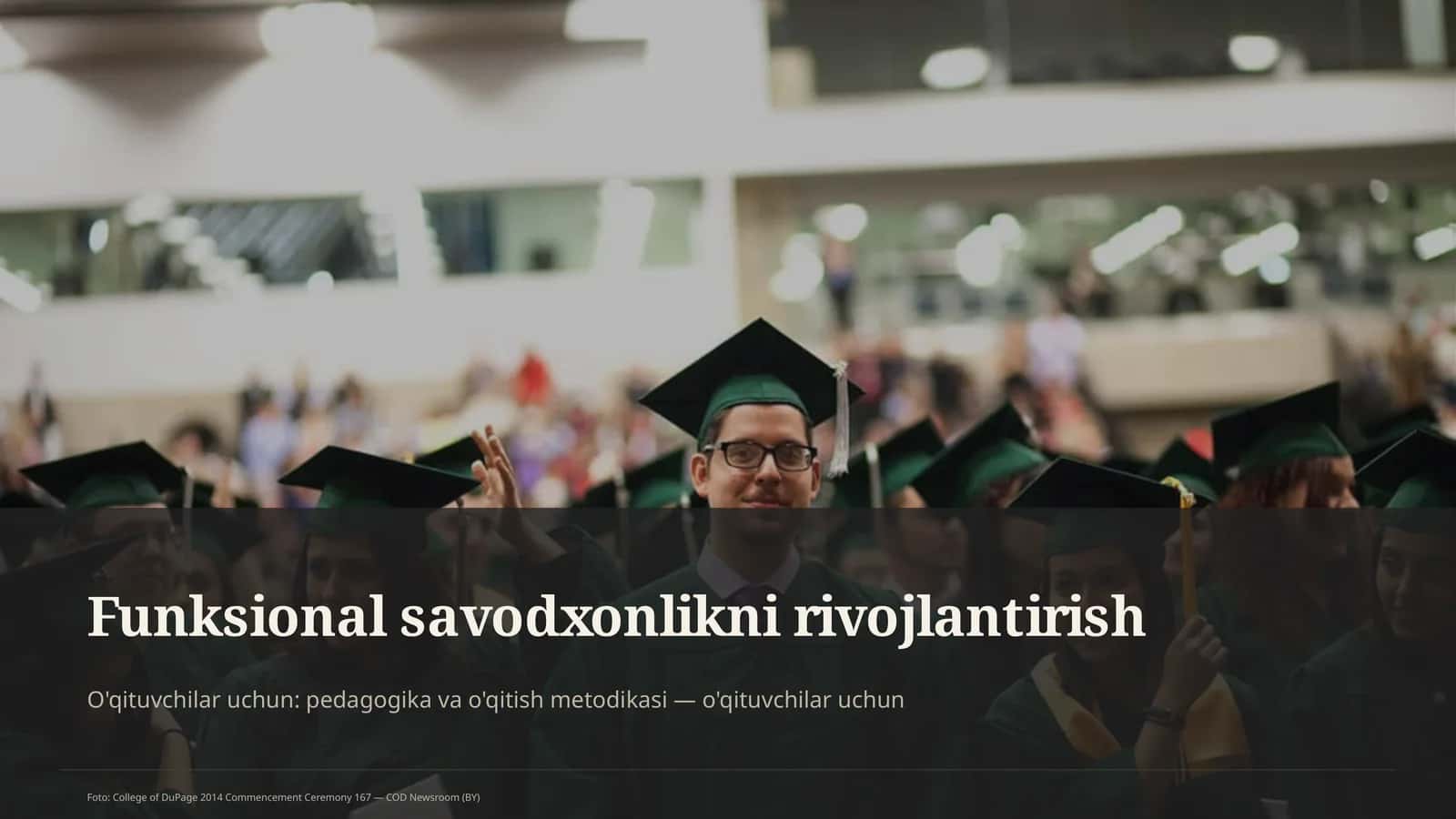 Funksional savodxonlikni rivojlantirish