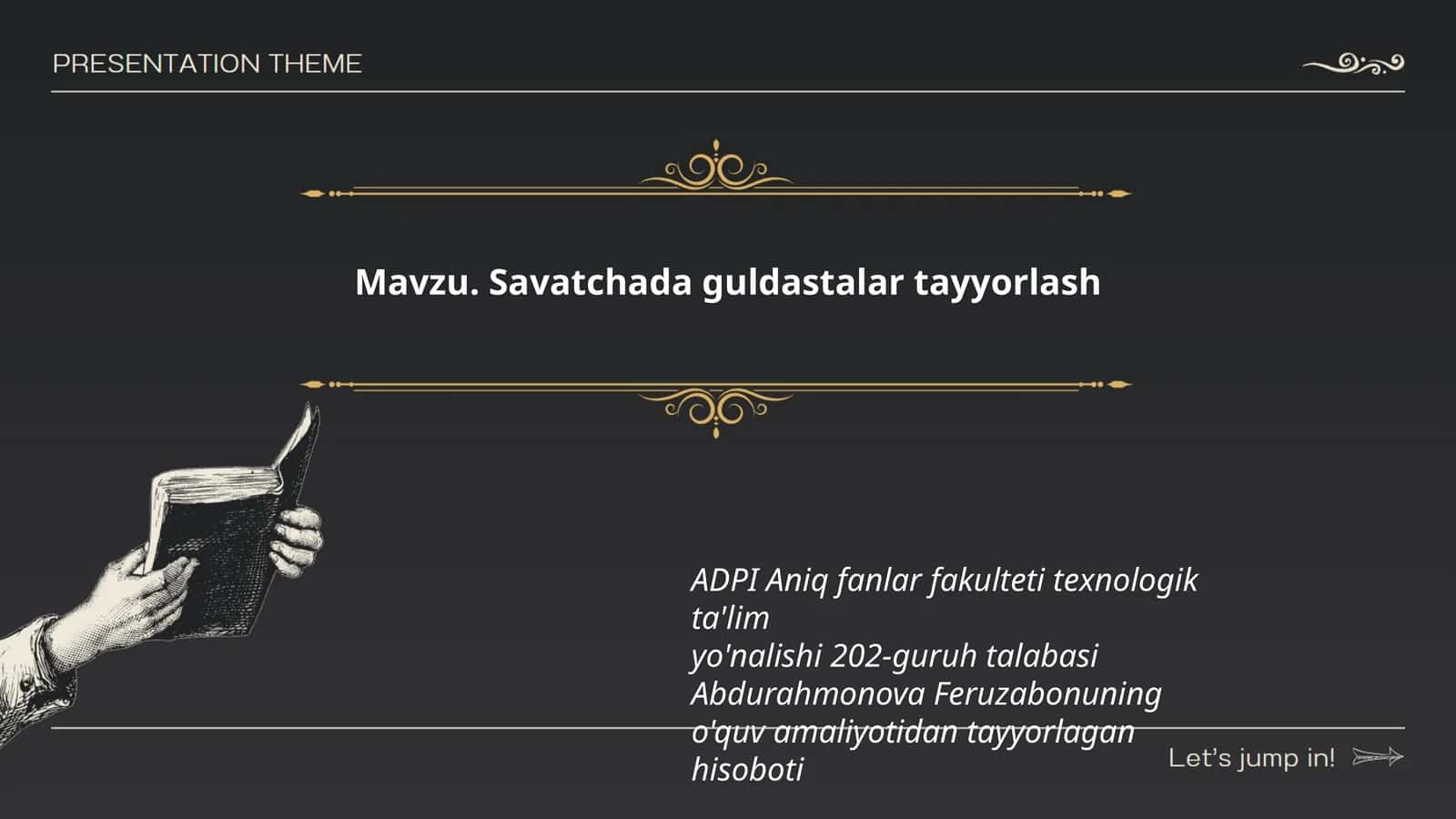 Savatchada guldastalar tayyorlash