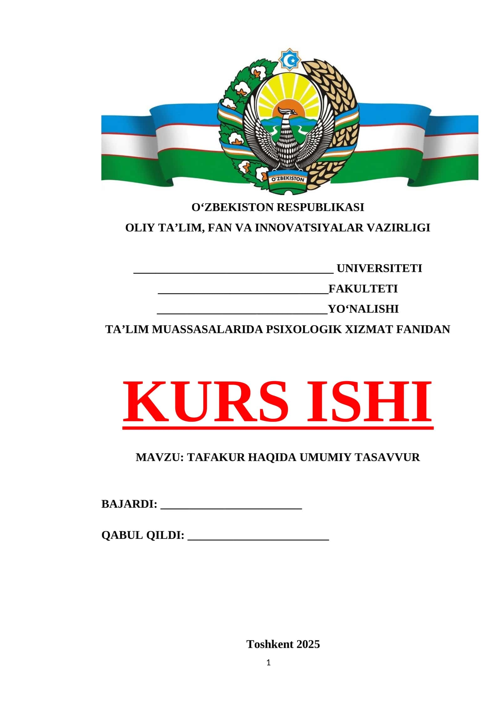 Tafakur haqida umumiy tasavvur
