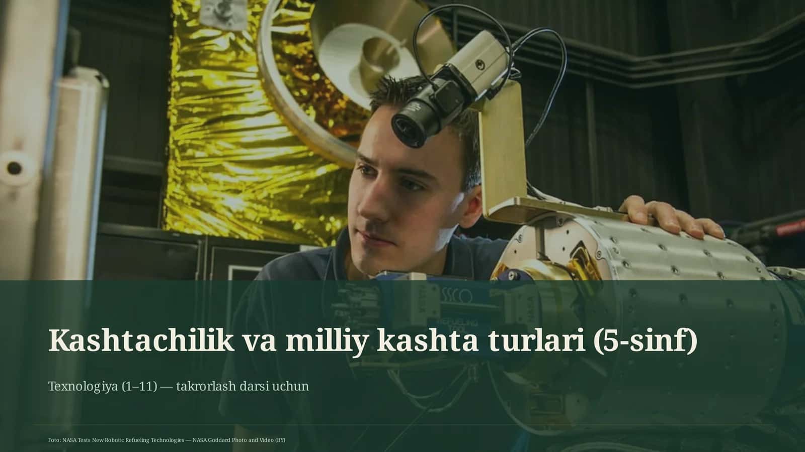 Kashtachilik va milliy kashta turlari (5-sinf)