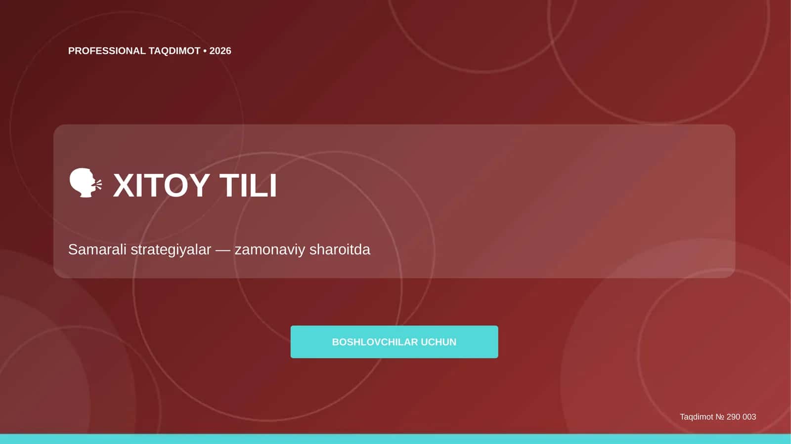 Samarali strategiyalar — zamonaviy sharoitda