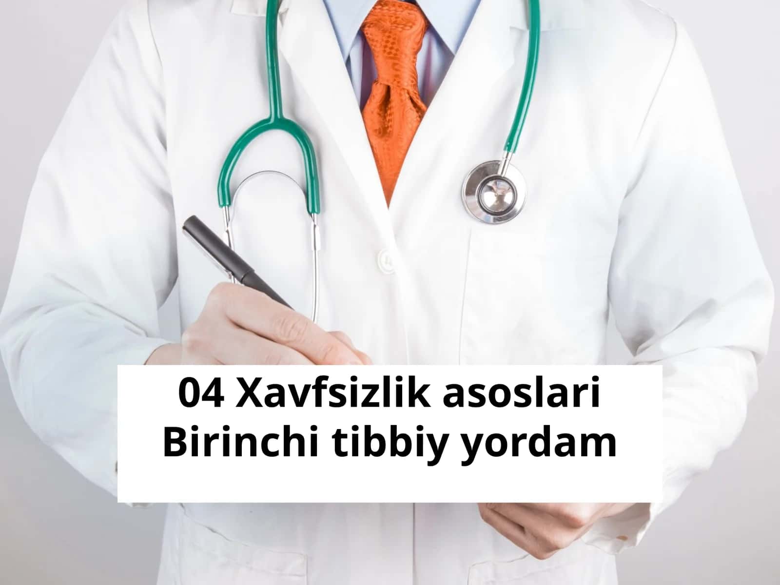 Birinchi tibbiy yordam ko'rsatish asoslari