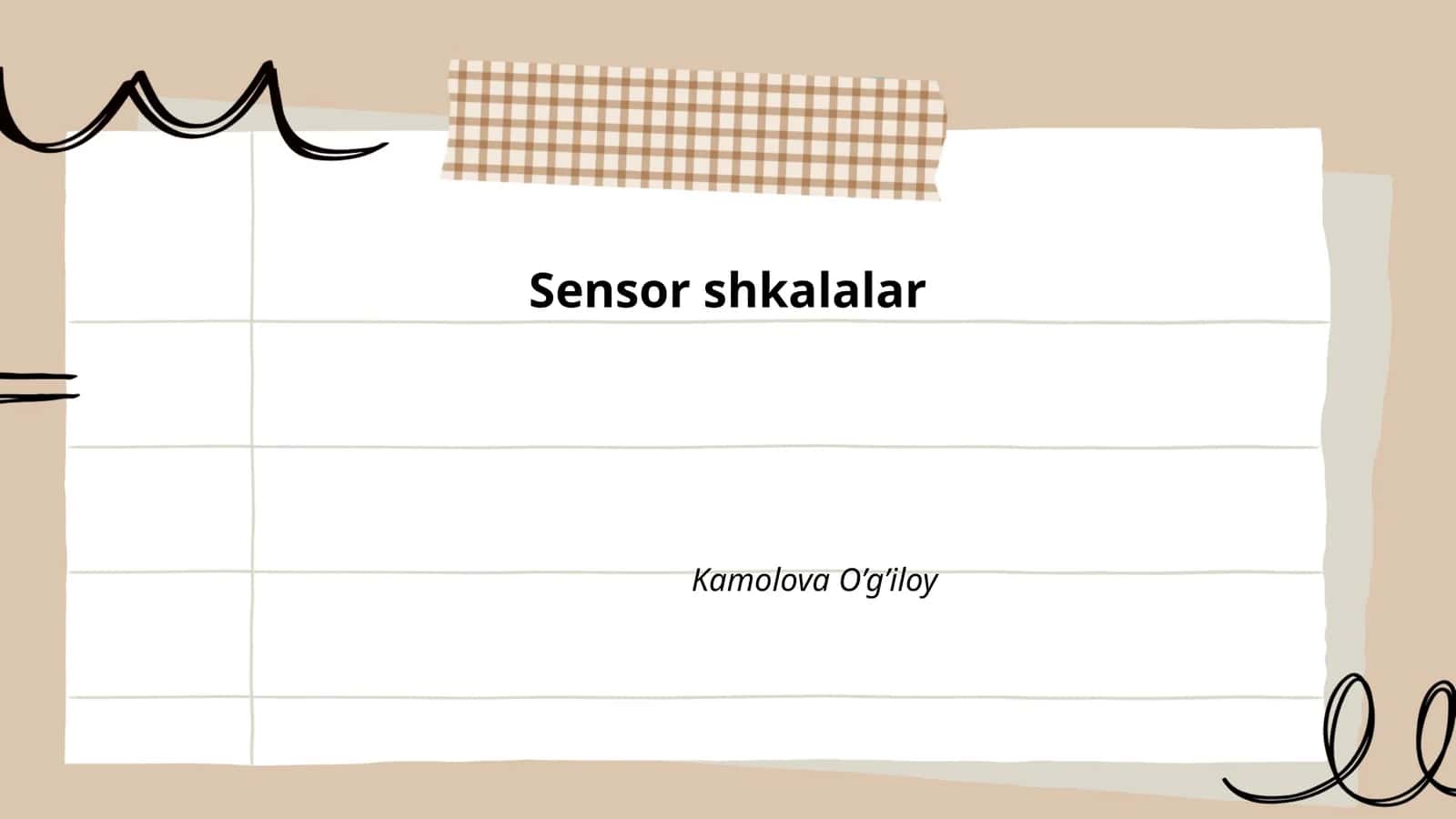 Sensor shkalalar