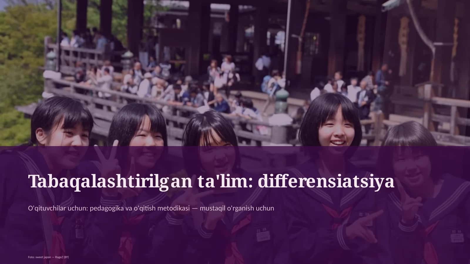 Tabaqalashtirilgan ta'lim: differensiatsiya