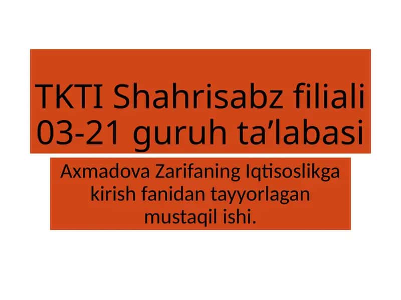 Boshqarishning iqtisodiy usullari