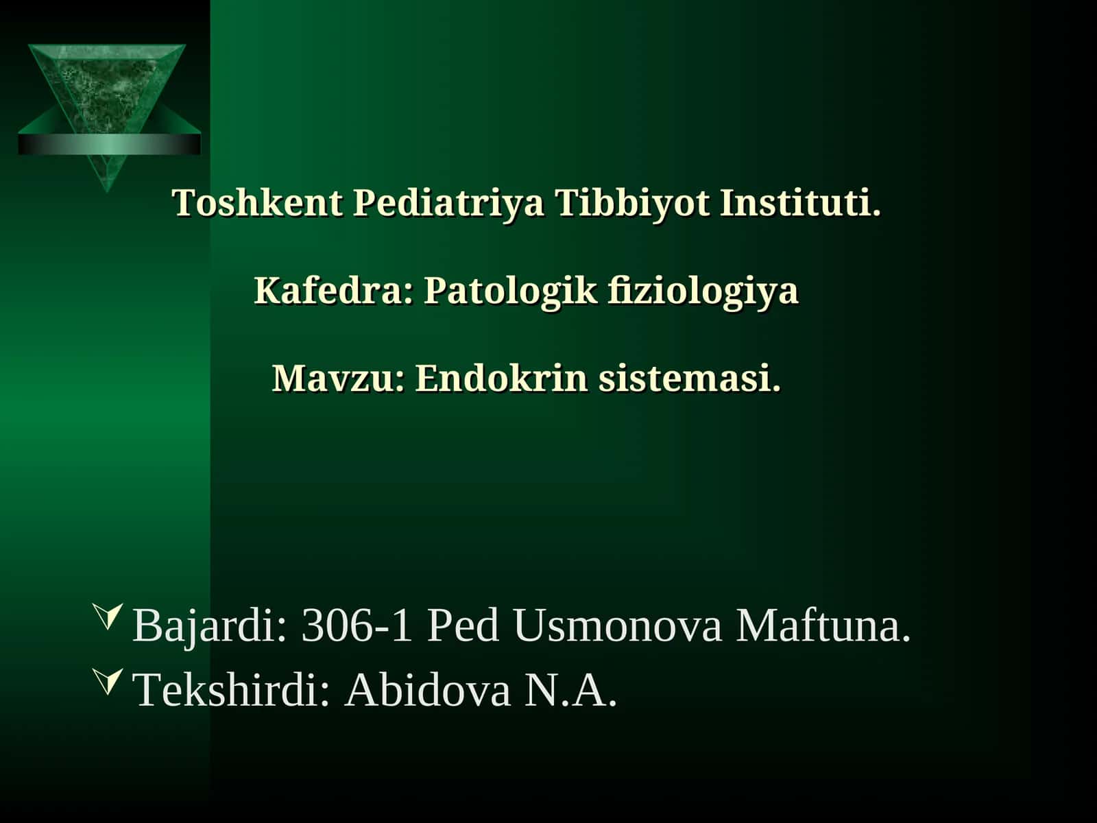 Endokrin sistemasi