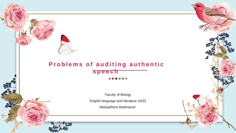 Problemsofauditingauthenticspeech