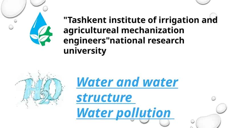 Water and Water Structure