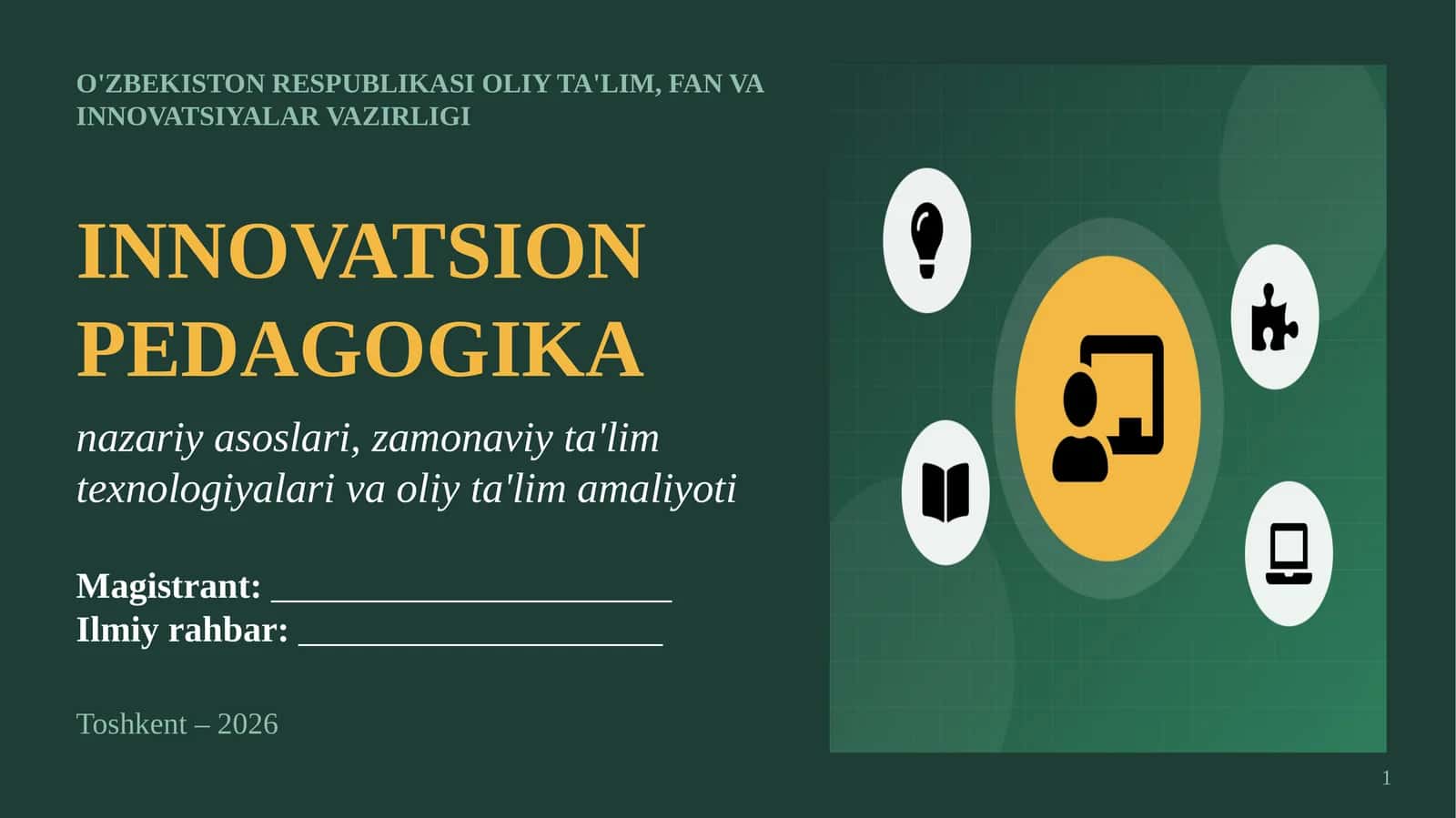 Innovatsion Pedagogika