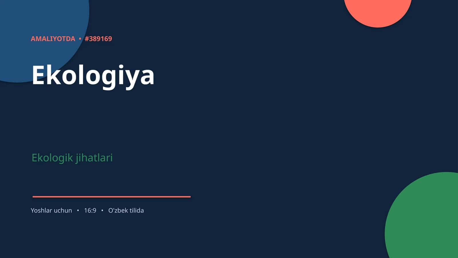 Ekologiya