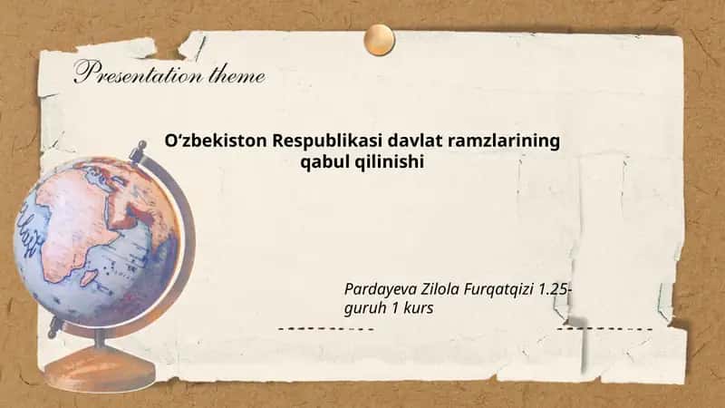 O‘zbekiston Respublikasi davlat ramzlarining qabul qilinishi