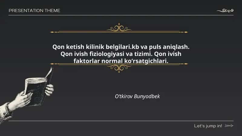 Qon ketish kilinik belgilari.kb va puls aniqlash. Qon ivish fiziologiyasi va tizimi. Qon ivish faktorlar normal koʻrsatgichlari