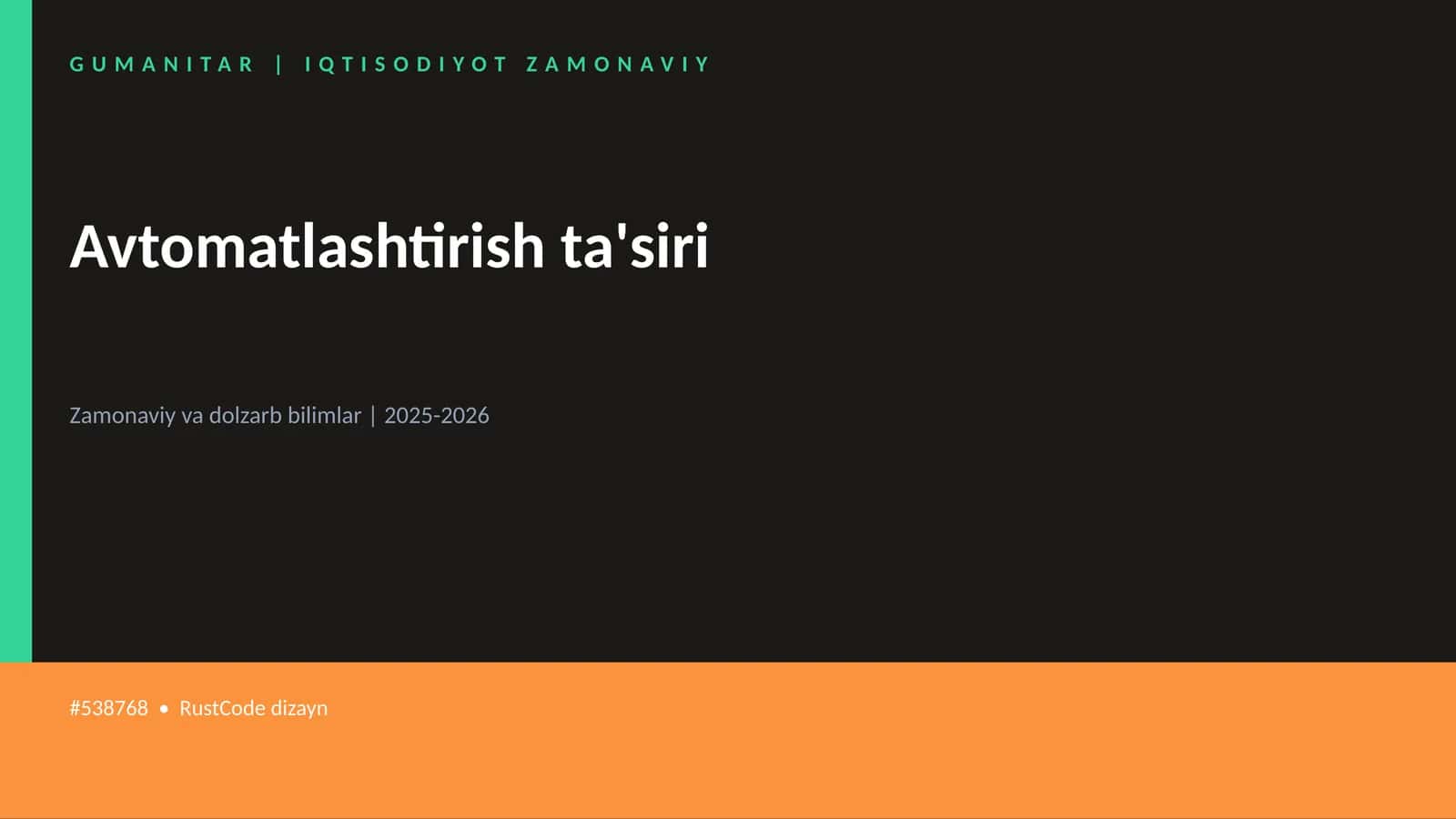 Avtomatlashtirish ta'siri