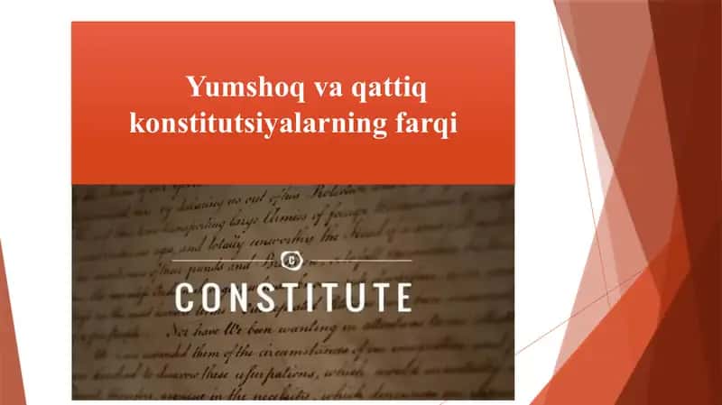 Yumshoq va qattiq konstitutsiyalarning farqi