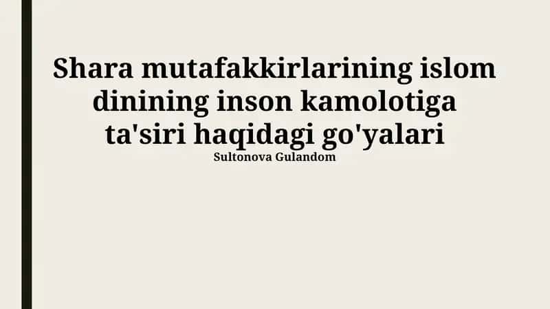 Al-Fārābining inson va jamiyat haqidagi falsafasi
