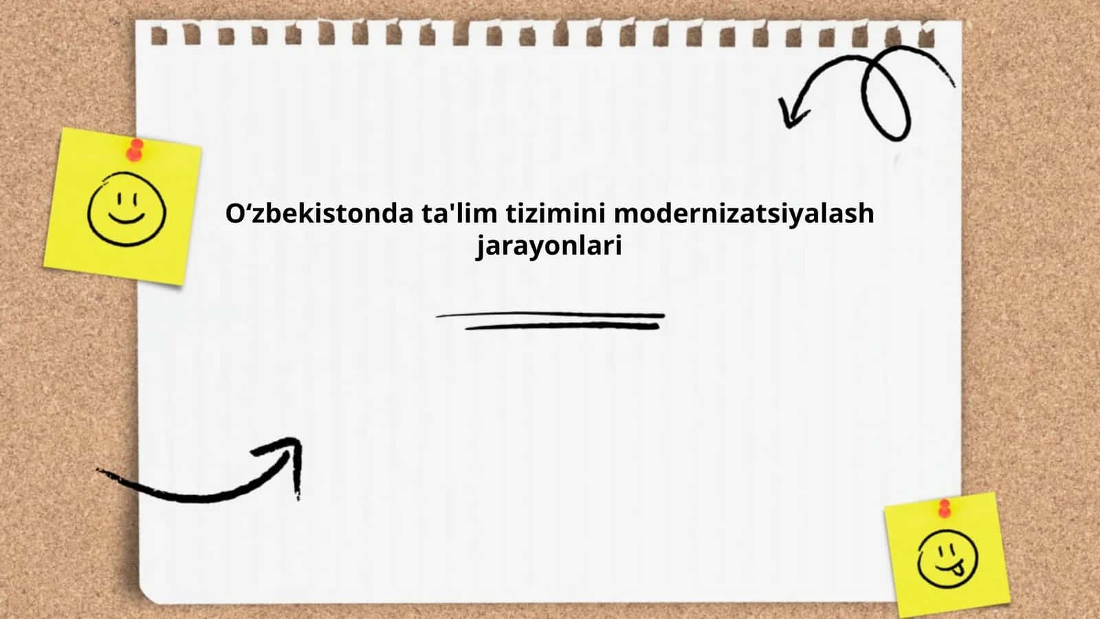 Oʻzbekistonda ta'lim tizimini modernizatsiyalash jarayonlari