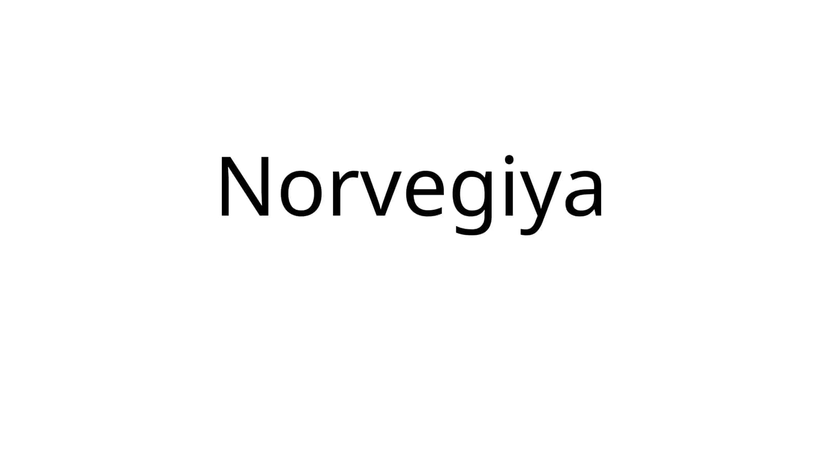 Norvegiya