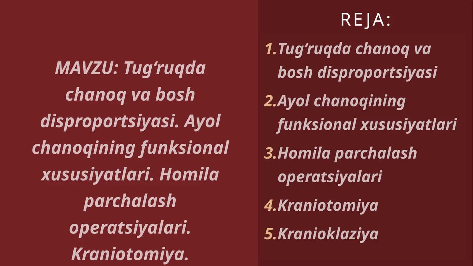 Tug‘ruqda chanoq va homila bosh disproportsiyasi