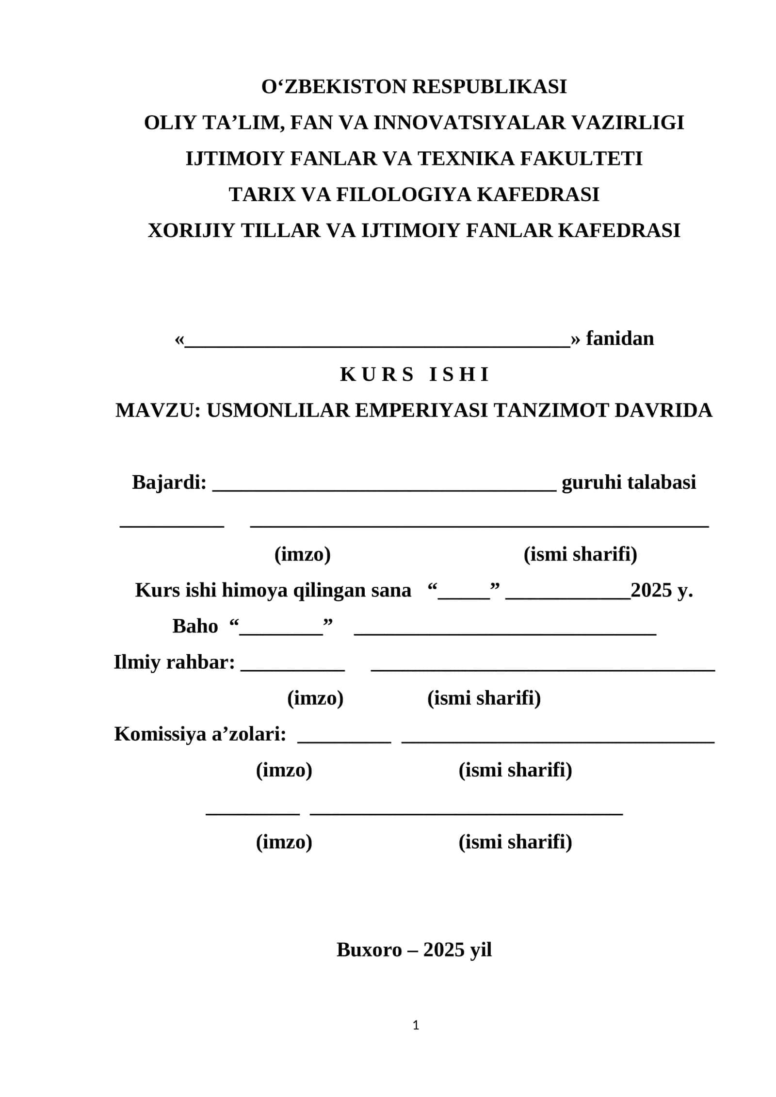 usmoniylar imperiyasi tanzimot davrida