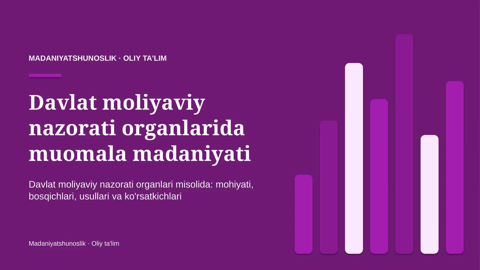 Muomala madaniyati: mohiyati