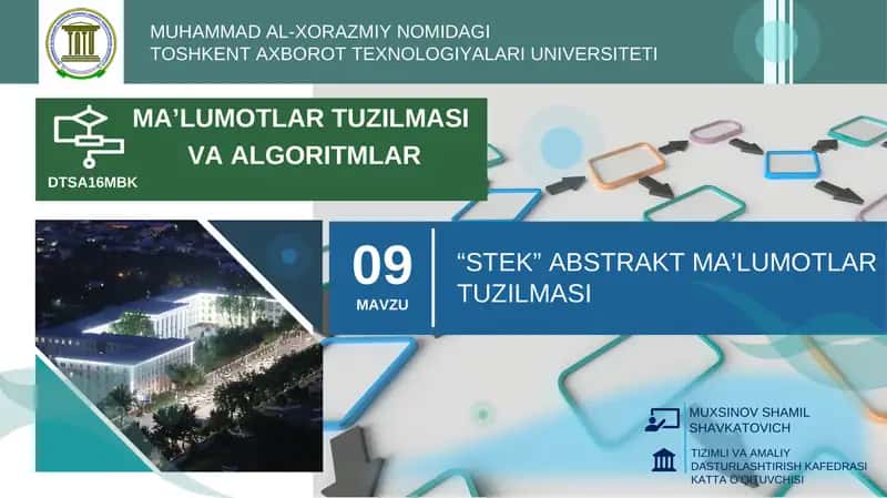 STEK abstrakt ma'lumot tuzilmasi