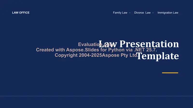Law Presentation Template