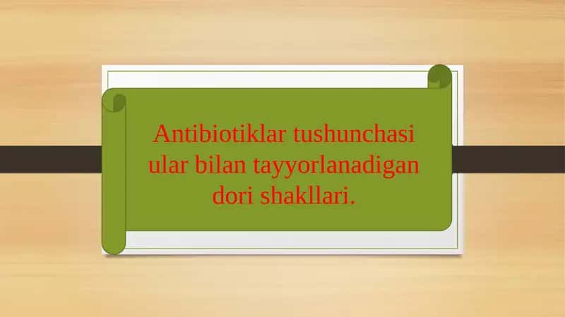 Antibiotiklar